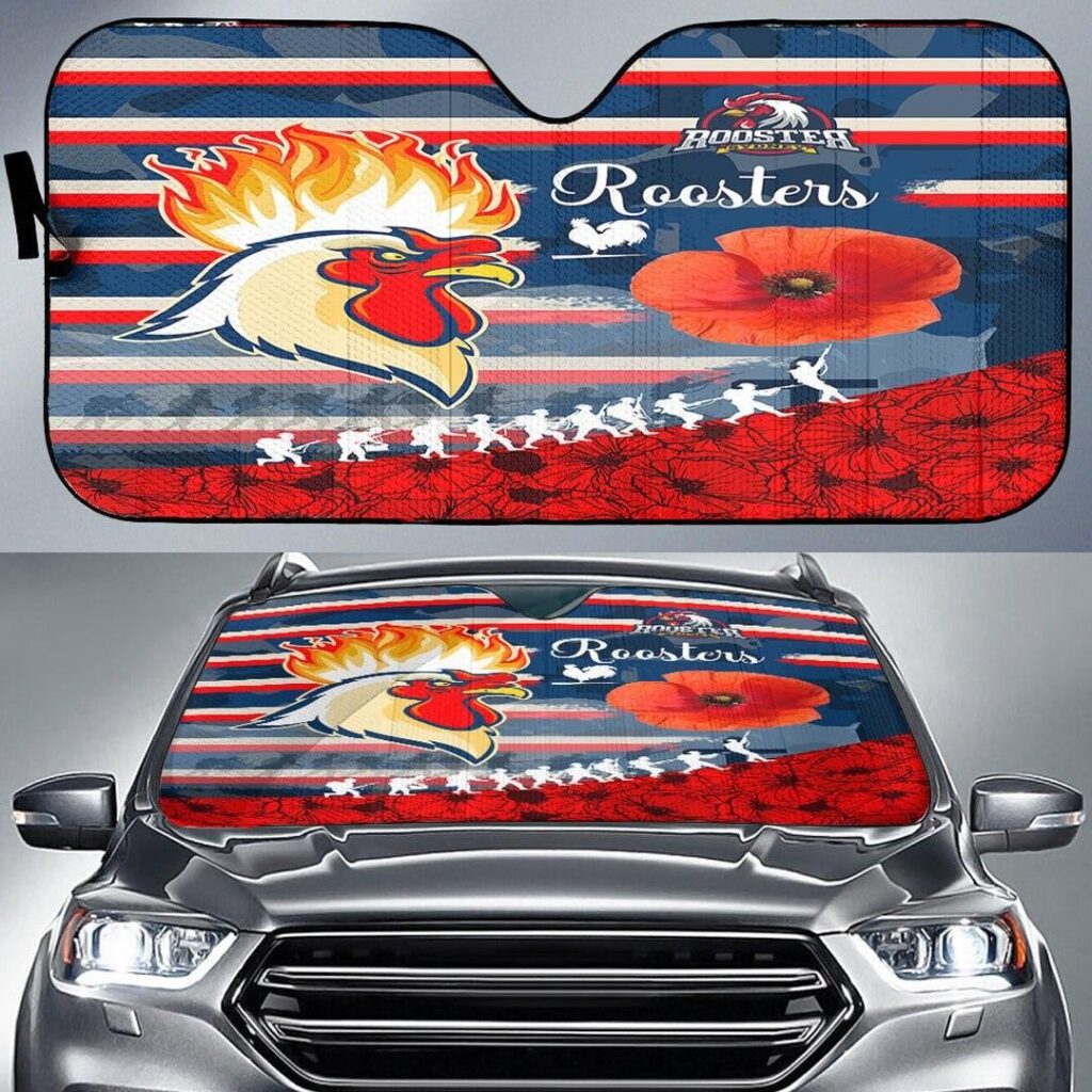 National Rugby League store - Loyal fans of Sydney Roosters's Auto Sun Shades:vintage National Rugby League suit,uniform,apparel,shirts,merch,hoodie,jackets,shorts,sweatshirt,outfits,clothes