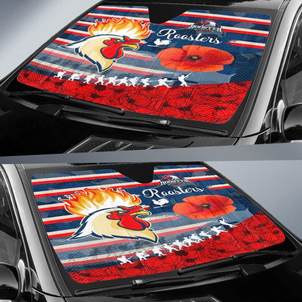 National Rugby League store - Loyal fans of Sydney Roosters's Auto Sun Shades:vintage National Rugby League suit,uniform,apparel,shirts,merch,hoodie,jackets,shorts,sweatshirt,outfits,clothes