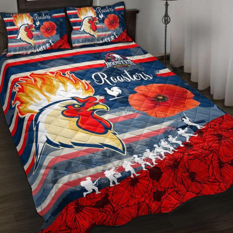 National Rugby League store - Loyal fans of Sydney Roosters's Quilt + 1/2 Pillow Cases:vintage National Rugby League suit,uniform,apparel,shirts,merch,hoodie,jackets,shorts,sweatshirt,outfits,clothes