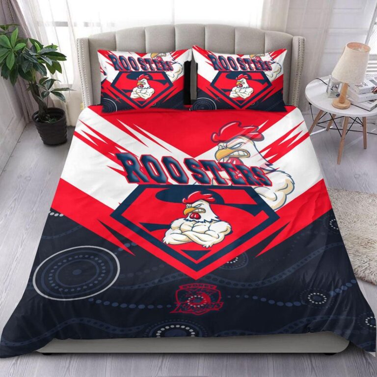 National Rugby League store - Loyal fans of Sydney Roosters's Bedding Duvet Cover + 1/2 Pillow Cases:vintage National Rugby League suit,uniform,apparel,shirts,merch,hoodie,jackets,shorts,sweatshirt,outfits,clothes