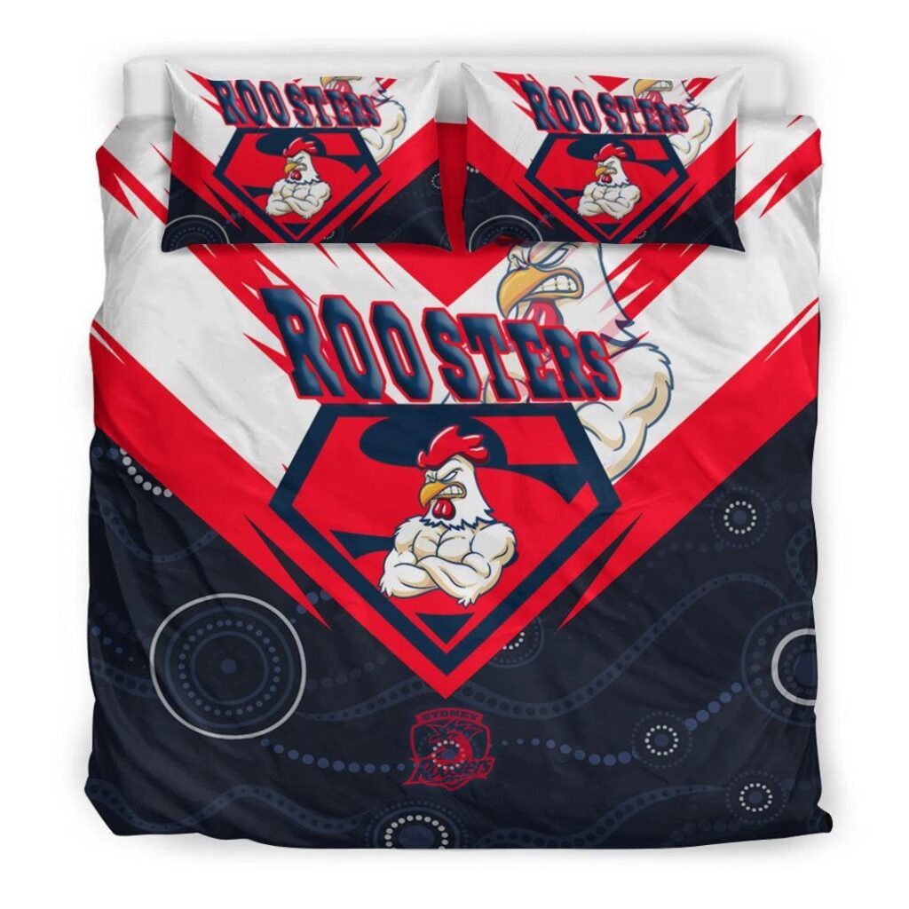 National Rugby League store - Loyal fans of Sydney Roosters's Bedding Duvet Cover + 1/2 Pillow Cases:vintage National Rugby League suit,uniform,apparel,shirts,merch,hoodie,jackets,shorts,sweatshirt,outfits,clothes
