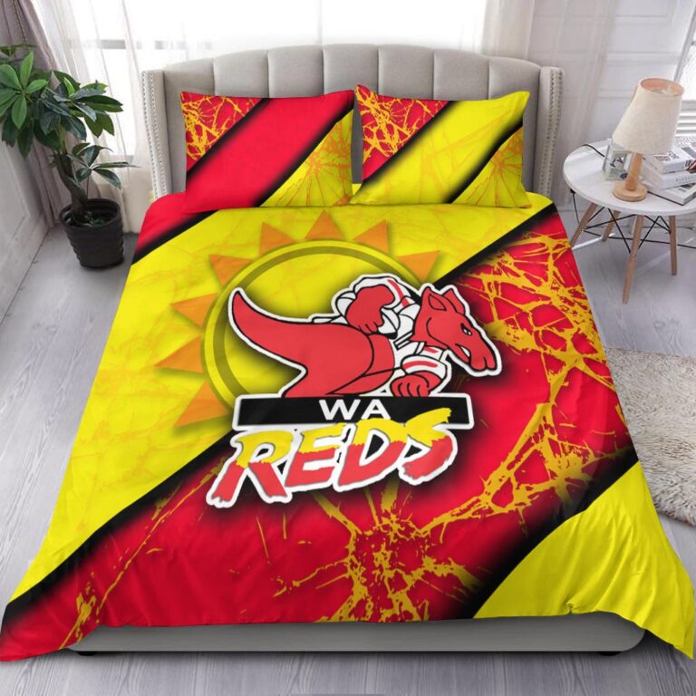 National Rugby League store - Loyal fans of Western Reds's Bedding Duvet Cover + 1/2 Pillow Cases:vintage National Rugby League suit,uniform,apparel,shirts,merch,hoodie,jackets,shorts,sweatshirt,outfits,clothes