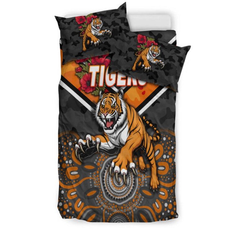 National Rugby League store - Loyal fans of Wests Tigers's Bedding Duvet Cover + 1/2 Pillow Cases:vintage National Rugby League suit,uniform,apparel,shirts,merch,hoodie,jackets,shorts,sweatshirt,outfits,clothes