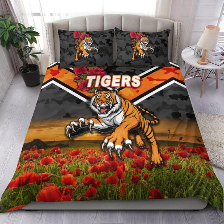 National Rugby League store - Loyal fans of Wests Tigers's Bedding Duvet Cover + 1/2 Pillow Cases:vintage National Rugby League suit,uniform,apparel,shirts,merch,hoodie,jackets,shorts,sweatshirt,outfits,clothes