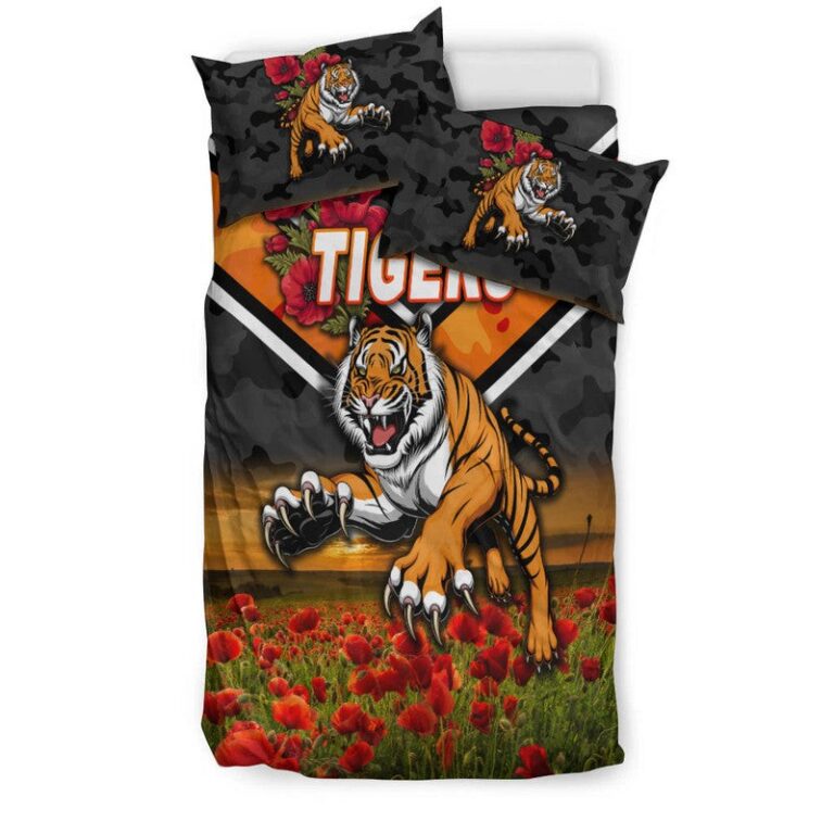 National Rugby League store - Loyal fans of Wests Tigers's Bedding Duvet Cover + 1/2 Pillow Cases:vintage National Rugby League suit,uniform,apparel,shirts,merch,hoodie,jackets,shorts,sweatshirt,outfits,clothes