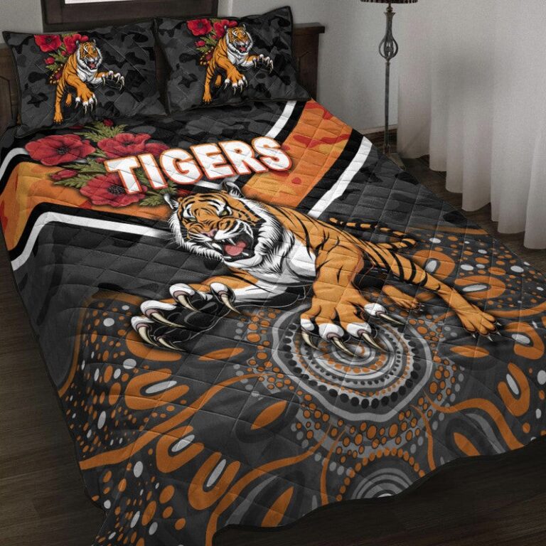 National Rugby League store - Loyal fans of Wests Tigers's Quilt + 1/2 Pillow Cases:vintage National Rugby League suit,uniform,apparel,shirts,merch,hoodie,jackets,shorts,sweatshirt,outfits,clothes