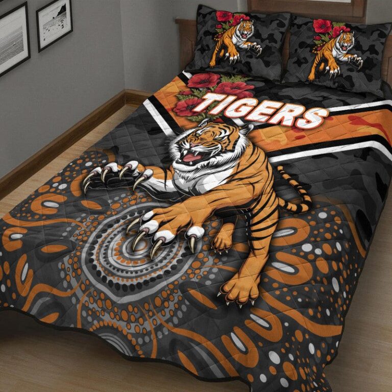 National Rugby League store - Loyal fans of Wests Tigers's Quilt + 1/2 Pillow Cases:vintage National Rugby League suit,uniform,apparel,shirts,merch,hoodie,jackets,shorts,sweatshirt,outfits,clothes