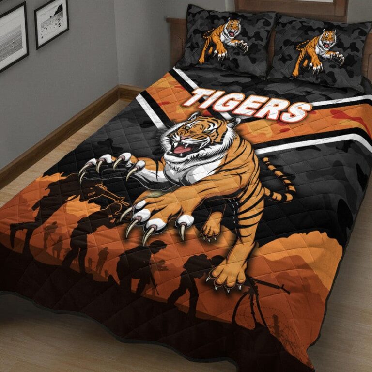 National Rugby League store - Loyal fans of Wests Tigers's Quilt + 1/2 Pillow Cases:vintage National Rugby League suit,uniform,apparel,shirts,merch,hoodie,jackets,shorts,sweatshirt,outfits,clothes