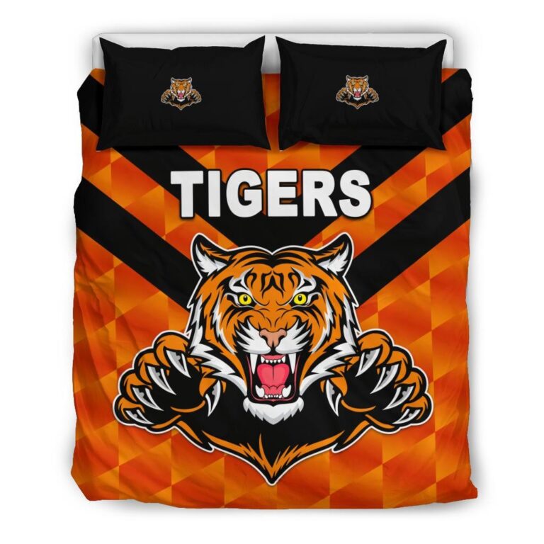 National Rugby League store - Loyal fans of Wests Tigers's Bedding Duvet Cover + 1/2 Pillow Cases:vintage National Rugby League suit,uniform,apparel,shirts,merch,hoodie,jackets,shorts,sweatshirt,outfits,clothes