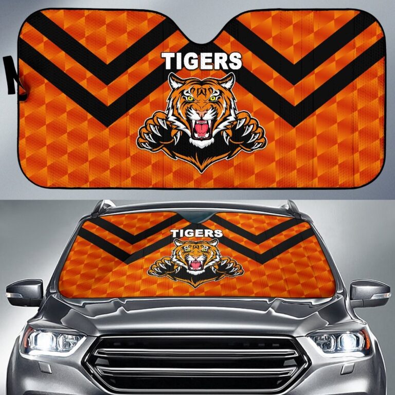 National Rugby League store - Loyal fans of Wests Tigers's Auto Sun Shades:vintage National Rugby League suit,uniform,apparel,shirts,merch,hoodie,jackets,shorts,sweatshirt,outfits,clothes