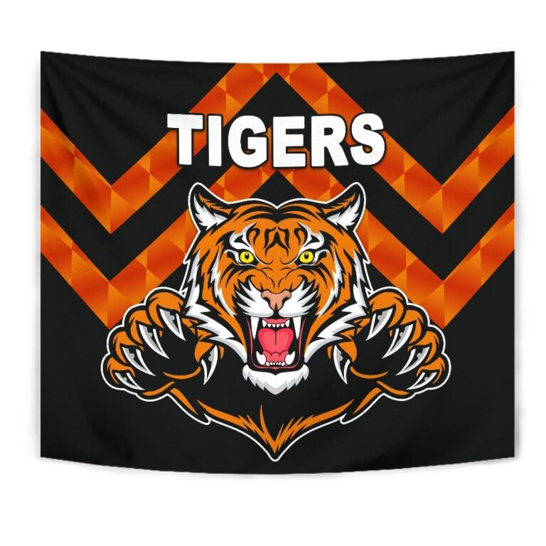 National Rugby League store - Loyal fans of Wests Tigers's Wall Tapestry:vintage National Rugby League suit,uniform,apparel,shirts,merch,hoodie,jackets,shorts,sweatshirt,outfits,clothes