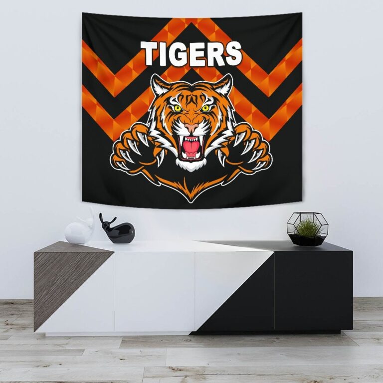 National Rugby League store - Loyal fans of Wests Tigers's Wall Tapestry:vintage National Rugby League suit,uniform,apparel,shirts,merch,hoodie,jackets,shorts,sweatshirt,outfits,clothes