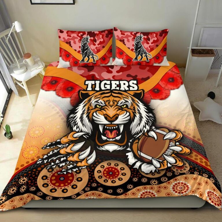 National Rugby League store - Loyal fans of Wests Tigers's Bedding Duvet Cover + 1/2 Pillow Cases:vintage National Rugby League suit,uniform,apparel,shirts,merch,hoodie,jackets,shorts,sweatshirt,outfits,clothes