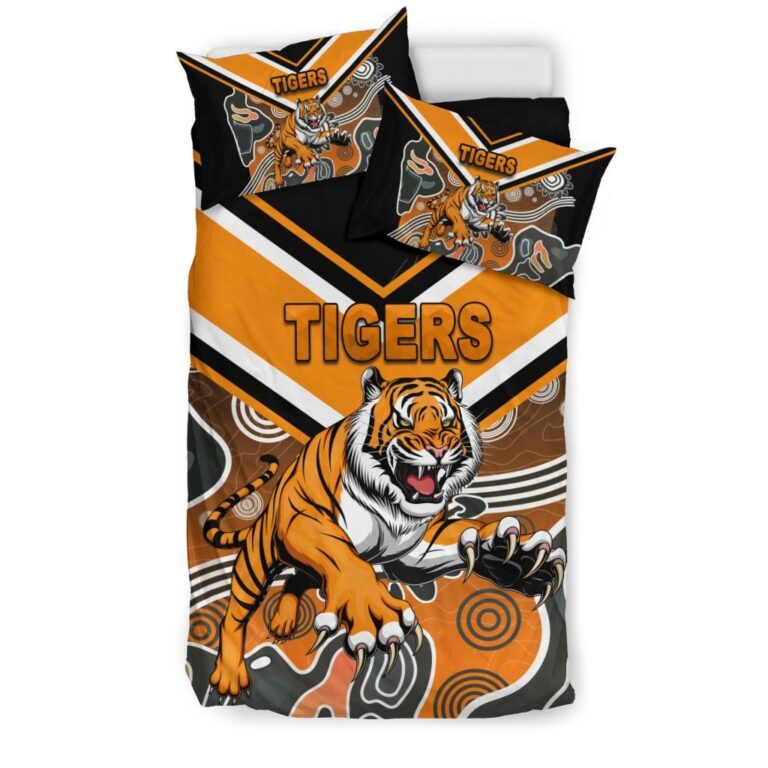 National Rugby League store - Loyal fans of Wests Tigers's Bedding Duvet Cover + 1/2 Pillow Cases:vintage National Rugby League suit,uniform,apparel,shirts,merch,hoodie,jackets,shorts,sweatshirt,outfits,clothes