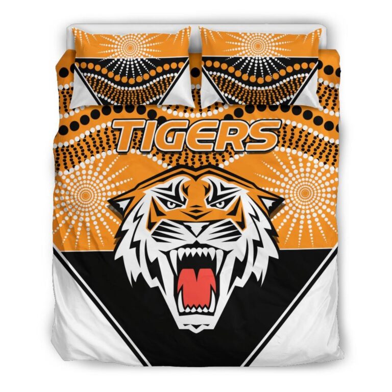 National Rugby League store - Loyal fans of Wests Tigers's Bedding Duvet Cover + 1/2 Pillow Cases:vintage National Rugby League suit,uniform,apparel,shirts,merch,hoodie,jackets,shorts,sweatshirt,outfits,clothes