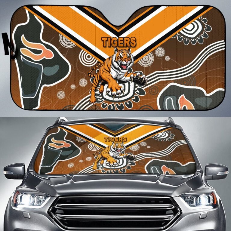 National Rugby League store - Loyal fans of Wests Tigers's Auto Sun Shades:vintage National Rugby League suit,uniform,apparel,shirts,merch,hoodie,jackets,shorts,sweatshirt,outfits,clothes