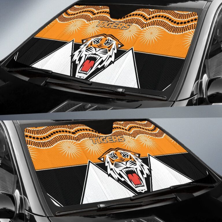 National Rugby League store - Loyal fans of Wests Tigers's Auto Sun Shades:vintage National Rugby League suit,uniform,apparel,shirts,merch,hoodie,jackets,shorts,sweatshirt,outfits,clothes