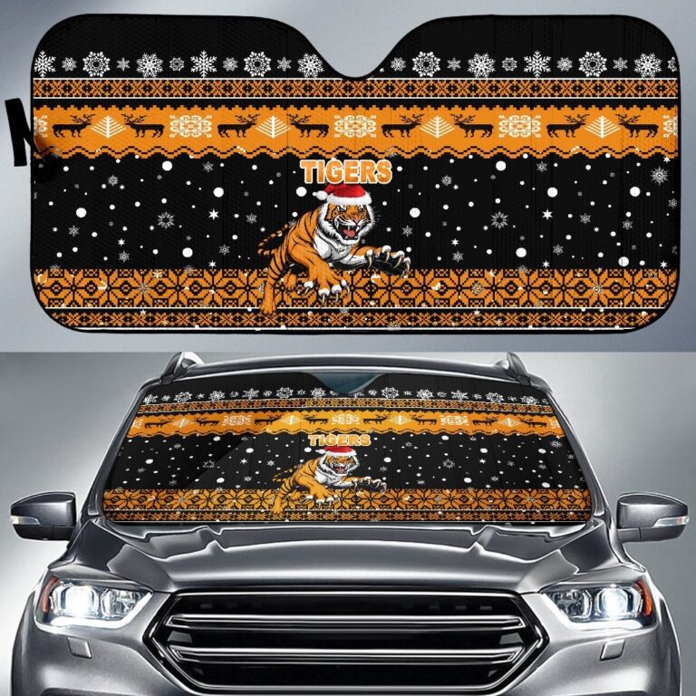 National Rugby League store - Loyal fans of Wests Tigers's Auto Sun Shades:vintage National Rugby League suit,uniform,apparel,shirts,merch,hoodie,jackets,shorts,sweatshirt,outfits,clothes