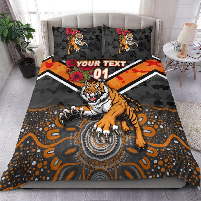 National Rugby League store - Loyal fans of Wests Tigers's Bedding Duvet Cover + 1/2 Pillow Cases:vintage National Rugby League suit,uniform,apparel,shirts,merch,hoodie,jackets,shorts,sweatshirt,outfits,clothes
