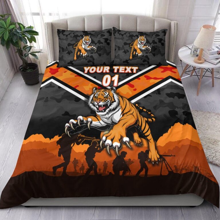 National Rugby League store - Loyal fans of Wests Tigers's Bedding Duvet Cover + 1/2 Pillow Cases:vintage National Rugby League suit,uniform,apparel,shirts,merch,hoodie,jackets,shorts,sweatshirt,outfits,clothes