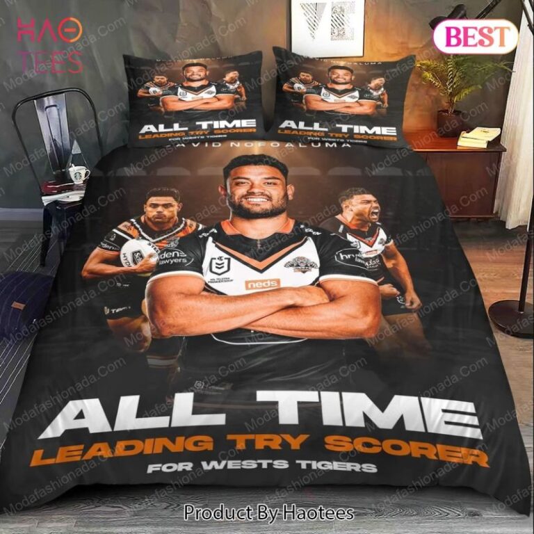 National Rugby League store - Loyal fans of Wests Tigers's Bedding Duvet Cover + 1/2 Pillow Cases:vintage National Rugby League suit,uniform,apparel,shirts,merch,hoodie,jackets,shorts,sweatshirt,outfits,clothes