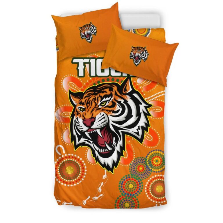 National Rugby League store - Loyal fans of Wests Tigers's Bedding Duvet Cover + 1/2 Pillow Cases:vintage National Rugby League suit,uniform,apparel,shirts,merch,hoodie,jackets,shorts,sweatshirt,outfits,clothes