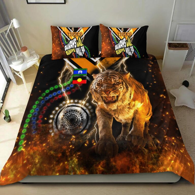 National Rugby League store - Loyal fans of Wests Tigers's Bedding Duvet Cover + 1/2 Pillow Cases:vintage National Rugby League suit,uniform,apparel,shirts,merch,hoodie,jackets,shorts,sweatshirt,outfits,clothes