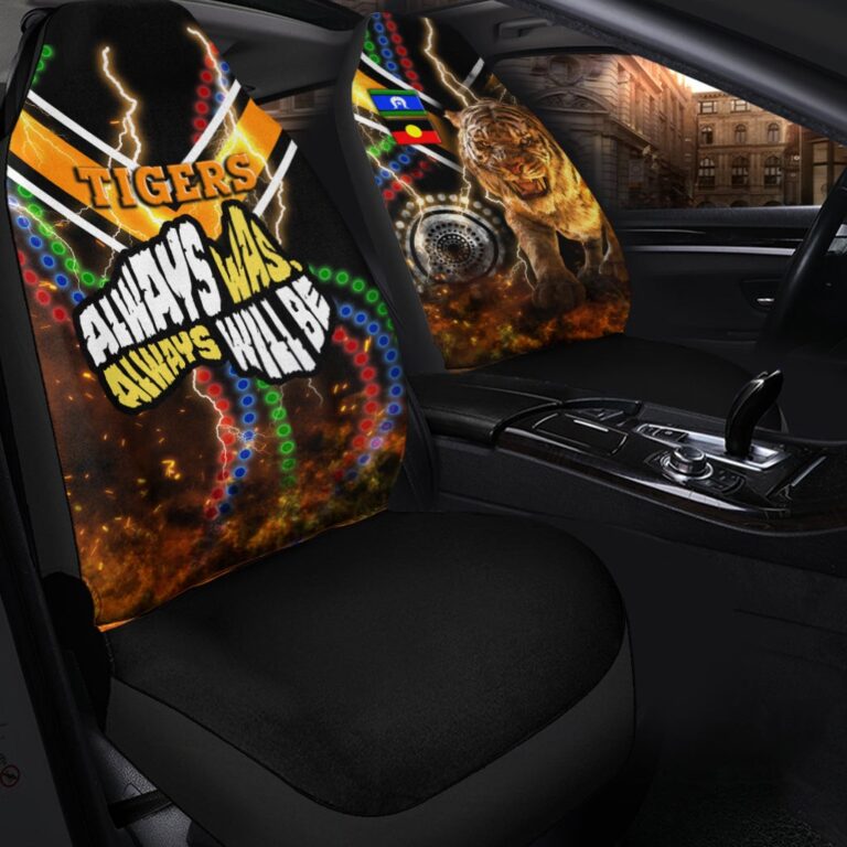 National Rugby League store - Loyal fans of Wests Tigers's Set 2 Car Seat Cover:vintage National Rugby League suit,uniform,apparel,shirts,merch,hoodie,jackets,shorts,sweatshirt,outfits,clothes