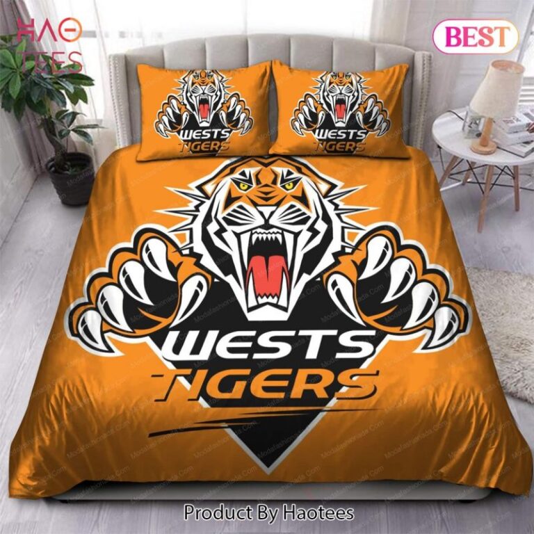 National Rugby League store - Loyal fans of Wests Tigers's Bedding Duvet Cover + 1/2 Pillow Cases:vintage National Rugby League suit,uniform,apparel,shirts,merch,hoodie,jackets,shorts,sweatshirt,outfits,clothes