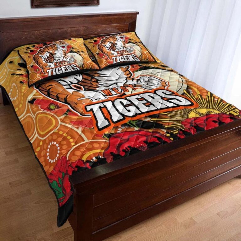 National Rugby League store - Loyal fans of Wests Tigers's Quilt + 1/2 Pillow Cases:vintage National Rugby League suit,uniform,apparel,shirts,merch,hoodie,jackets,shorts,sweatshirt,outfits,clothes