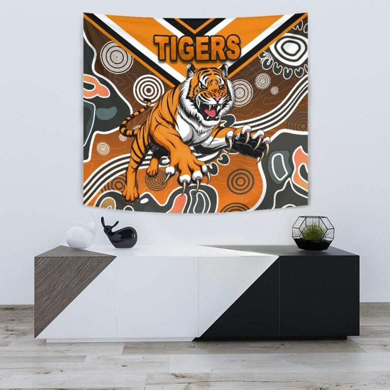 National Rugby League store - Loyal fans of Wests Tigers's Wall Tapestry:vintage National Rugby League suit,uniform,apparel,shirts,merch,hoodie,jackets,shorts,sweatshirt,outfits,clothes