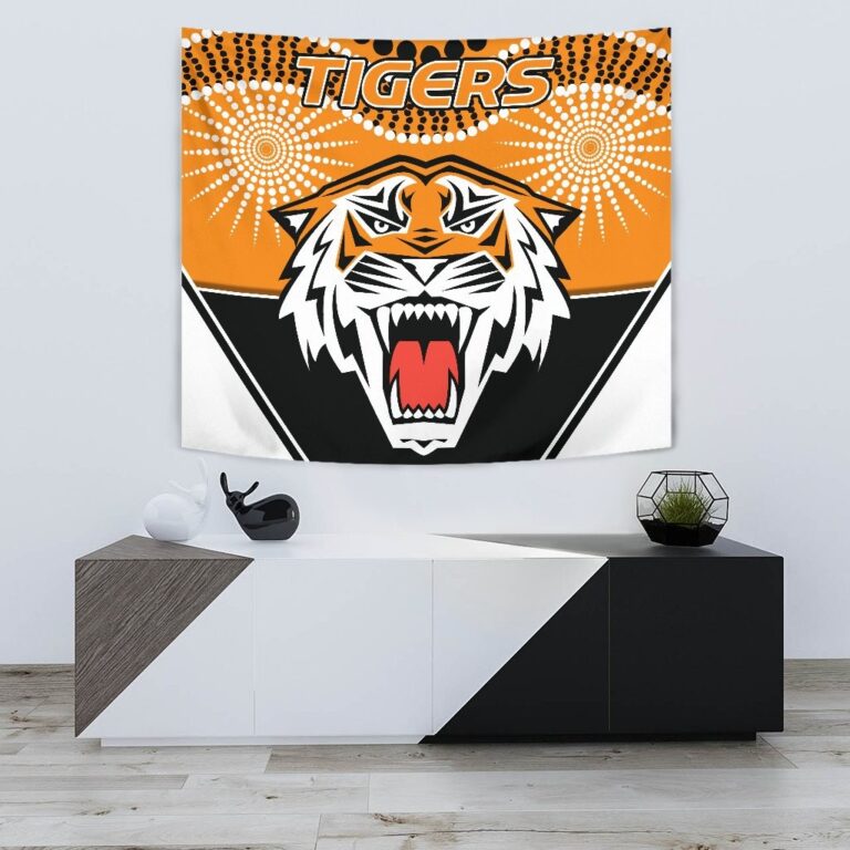 National Rugby League store - Loyal fans of Wests Tigers's Wall Tapestry:vintage National Rugby League suit,uniform,apparel,shirts,merch,hoodie,jackets,shorts,sweatshirt,outfits,clothes