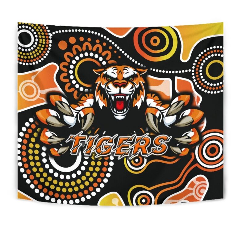 National Rugby League store - Loyal fans of Wests Tigers's Wall Tapestry:vintage National Rugby League suit,uniform,apparel,shirts,merch,hoodie,jackets,shorts,sweatshirt,outfits,clothes