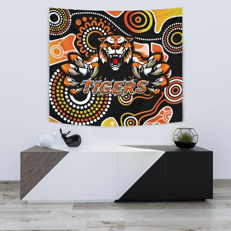 National Rugby League store - Loyal fans of Wests Tigers's Wall Tapestry:vintage National Rugby League suit,uniform,apparel,shirts,merch,hoodie,jackets,shorts,sweatshirt,outfits,clothes