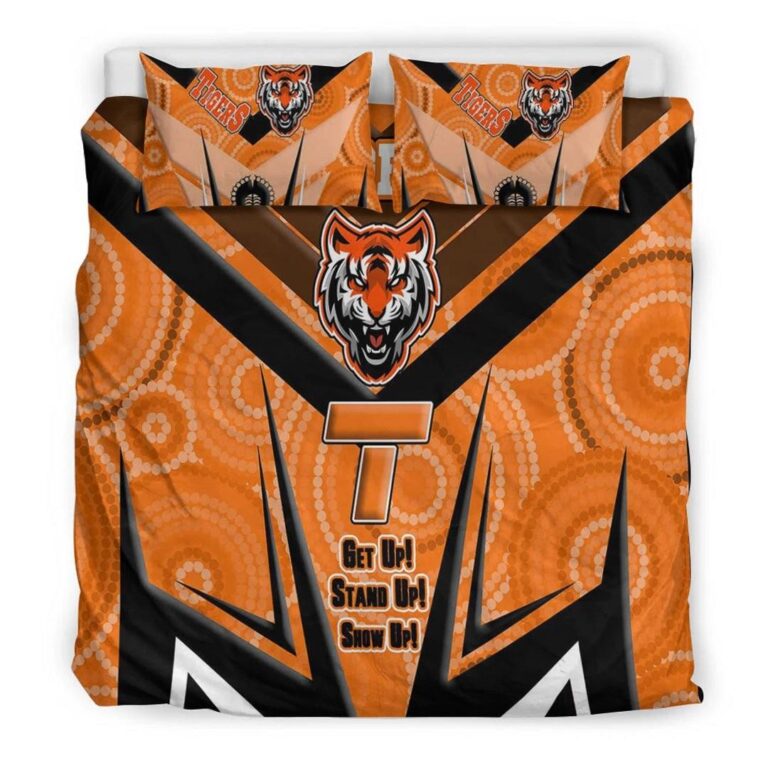 National Rugby League store - Loyal fans of Wests Tigers's Bedding Duvet Cover + 1/2 Pillow Cases:vintage National Rugby League suit,uniform,apparel,shirts,merch,hoodie,jackets,shorts,sweatshirt,outfits,clothes