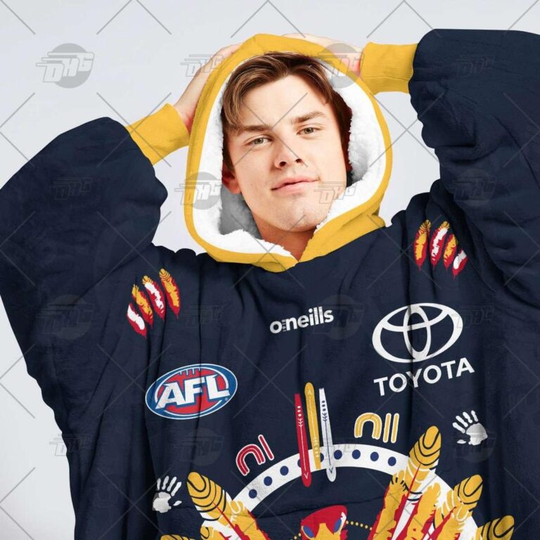 Australian Football League store - Loyal fans of Adelaide Football Club's Unisex Oodie,Kid Oodie:vintage Australian Football League suit,uniform,apparel,shirts,merch,hoodie,jackets,shorts,sweatshirt,outfits,clothes
