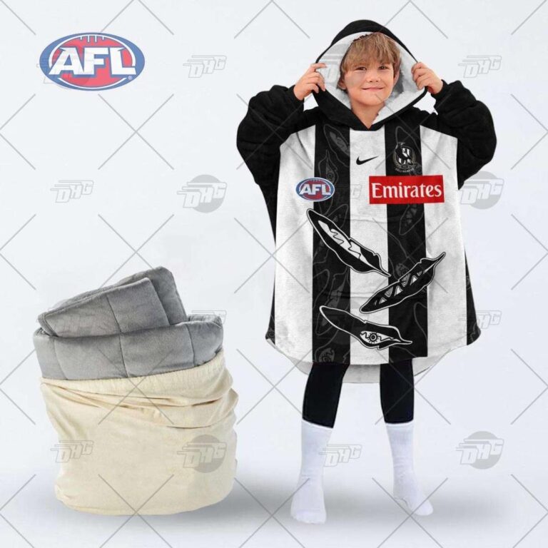 Australian Football League store - Loyal fans of Collingwood Football Club's Unisex Oodie,Kid Oodie:vintage Australian Football League suit,uniform,apparel,shirts,merch,hoodie,jackets,shorts,sweatshirt,outfits,clothes