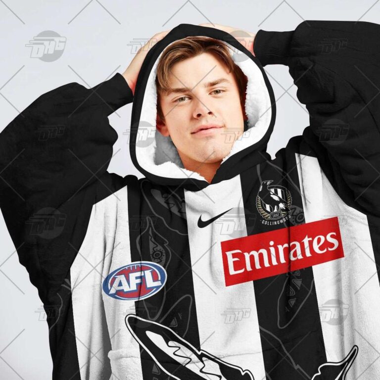 Australian Football League store - Loyal fans of Collingwood Football Club's Unisex Oodie,Kid Oodie:vintage Australian Football League suit,uniform,apparel,shirts,merch,hoodie,jackets,shorts,sweatshirt,outfits,clothes