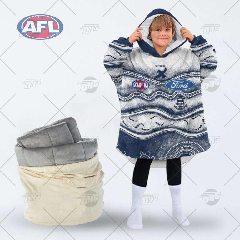 Australian Football League store - Loyal fans of Geelong Football Club's Unisex Oodie,Kid Oodie:vintage Australian Football League suit,uniform,apparel,shirts,merch,hoodie,jackets,shorts,sweatshirt,outfits,clothes