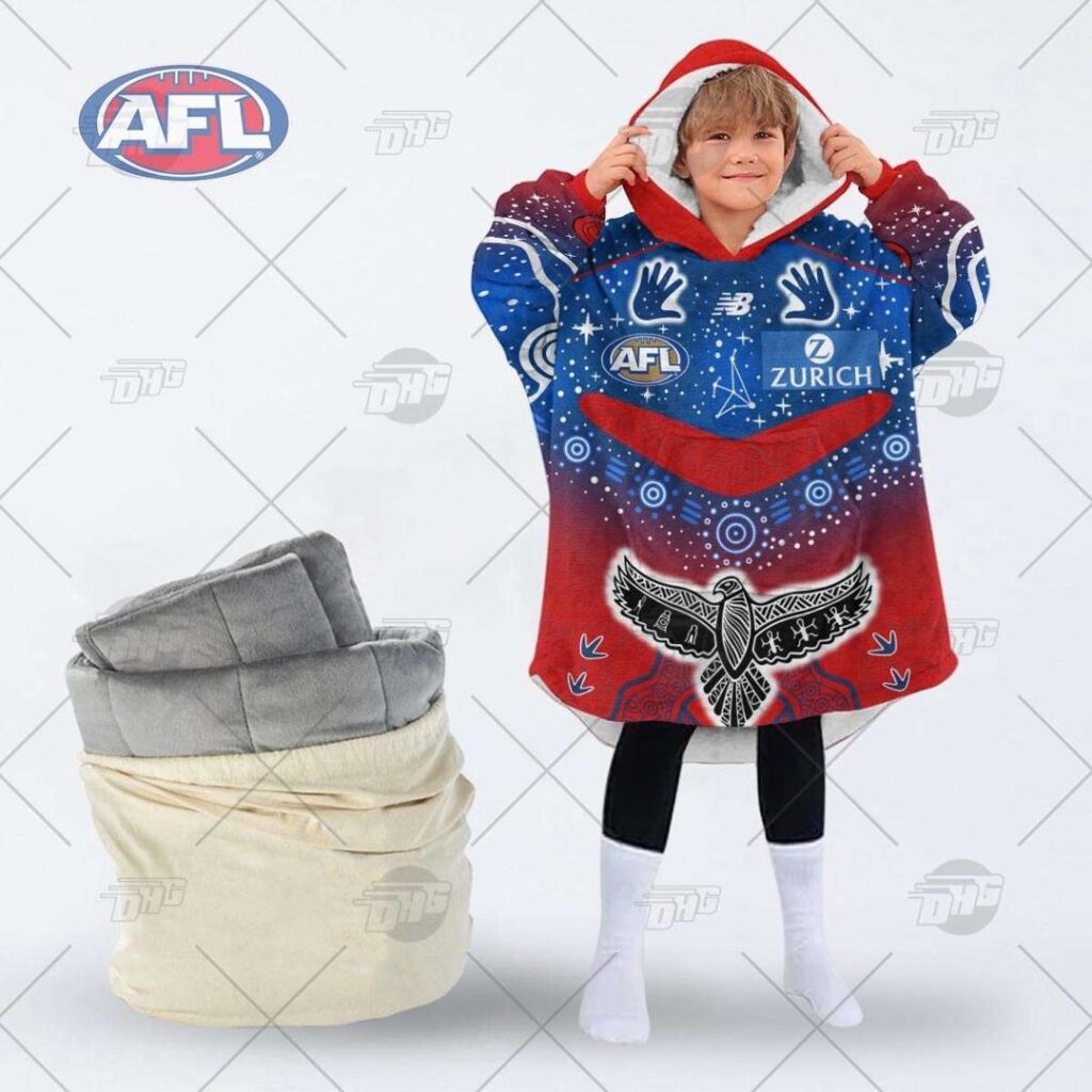Australian Football League store - Loyal fans of Melbourne Football Club's Unisex Oodie,Kid Oodie:vintage Australian Football League suit,uniform,apparel,shirts,merch,hoodie,jackets,shorts,sweatshirt,outfits,clothes