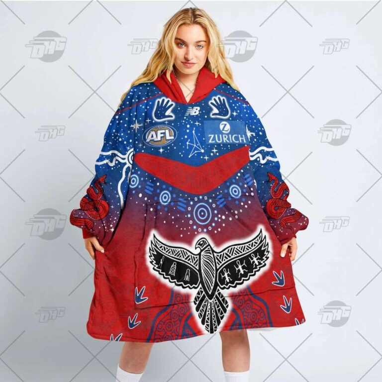 Australian Football League store - Loyal fans of Melbourne Football Club's Unisex Oodie,Kid Oodie:vintage Australian Football League suit,uniform,apparel,shirts,merch,hoodie,jackets,shorts,sweatshirt,outfits,clothes