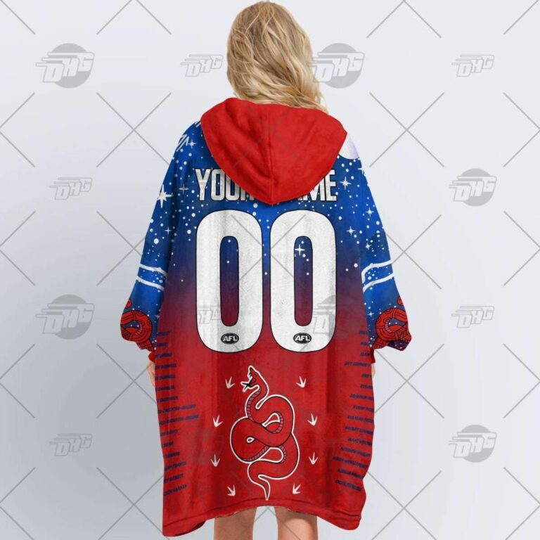 Australian Football League store - Loyal fans of Melbourne Football Club's Unisex Oodie,Kid Oodie:vintage Australian Football League suit,uniform,apparel,shirts,merch,hoodie,jackets,shorts,sweatshirt,outfits,clothes