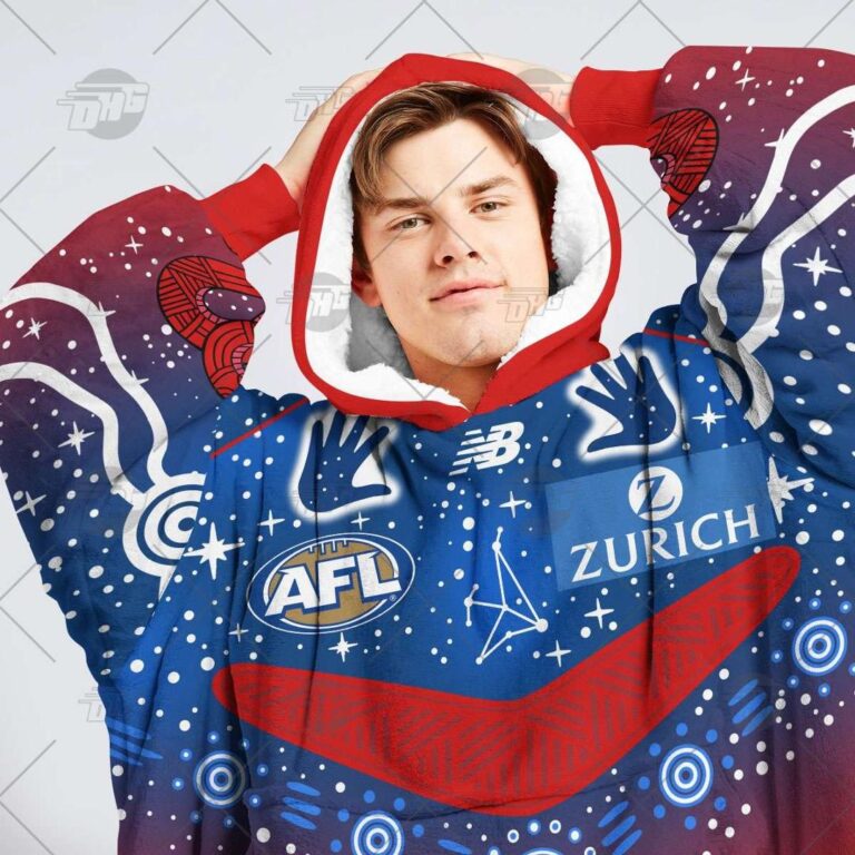 Australian Football League store - Loyal fans of Melbourne Football Club's Unisex Oodie,Kid Oodie:vintage Australian Football League suit,uniform,apparel,shirts,merch,hoodie,jackets,shorts,sweatshirt,outfits,clothes