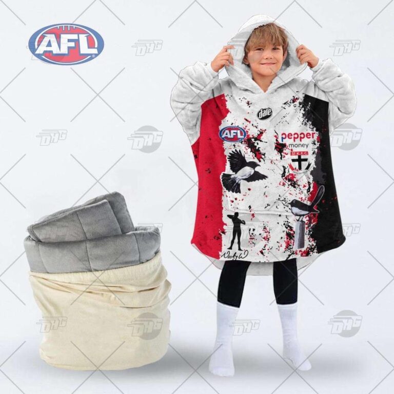 Australian Football League store - Loyal fans of St Kilda Football Club's Unisex Oodie,Kid Oodie:vintage Australian Football League suit,uniform,apparel,shirts,merch,hoodie,jackets,shorts,sweatshirt,outfits,clothes