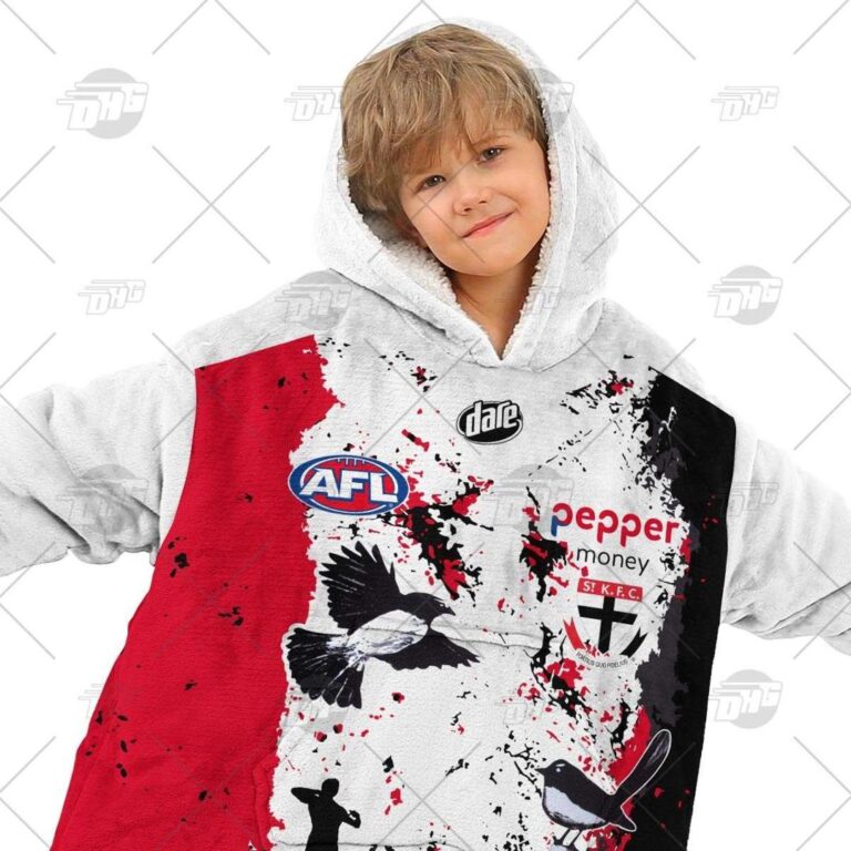 Australian Football League store - Loyal fans of St Kilda Football Club's Unisex Oodie,Kid Oodie:vintage Australian Football League suit,uniform,apparel,shirts,merch,hoodie,jackets,shorts,sweatshirt,outfits,clothes