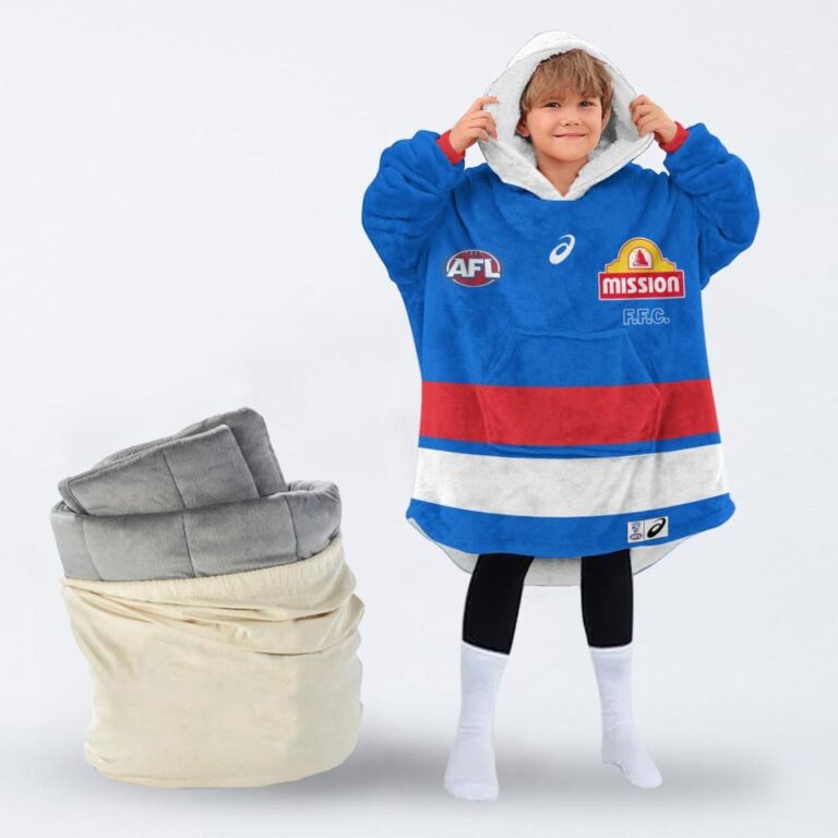 Australian Football League store - Loyal fans of Western Bulldogs's Unisex Oodie,Kid Oodie:vintage Australian Football League suit,uniform,apparel,shirts,merch,hoodie,jackets,shorts,sweatshirt,outfits,clothes