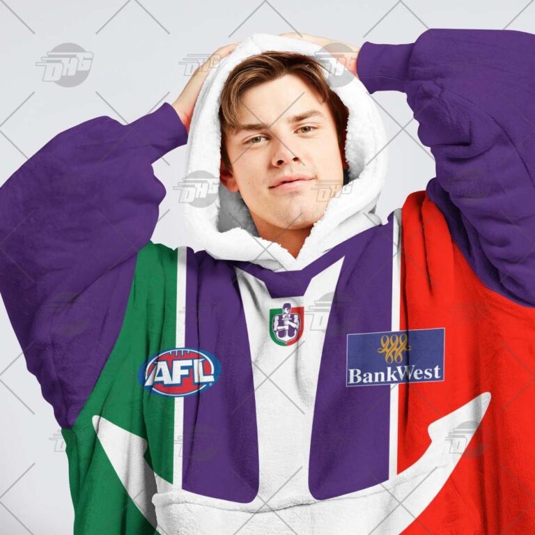 Australian Football League store - Loyal fans of Fremantle Football Club's Unisex Oodie,Kid Oodie:vintage Australian Football League suit,uniform,apparel,shirts,merch,hoodie,jackets,shorts,sweatshirt,outfits,clothes