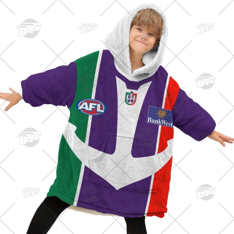 Australian Football League store - Loyal fans of Fremantle Football Club's Unisex Oodie,Kid Oodie:vintage Australian Football League suit,uniform,apparel,shirts,merch,hoodie,jackets,shorts,sweatshirt,outfits,clothes