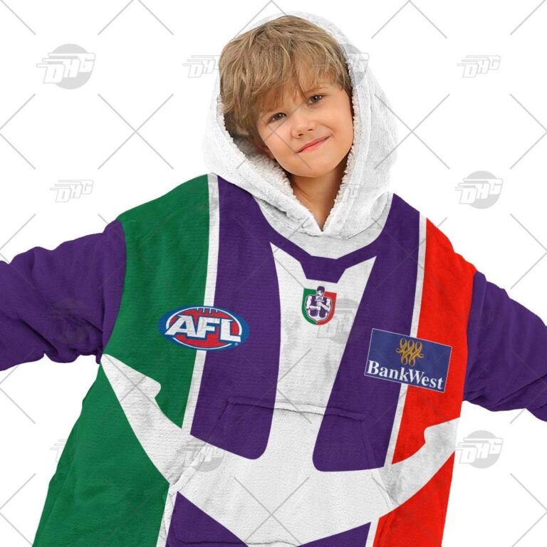 Australian Football League store - Loyal fans of Fremantle Football Club's Unisex Oodie,Kid Oodie:vintage Australian Football League suit,uniform,apparel,shirts,merch,hoodie,jackets,shorts,sweatshirt,outfits,clothes