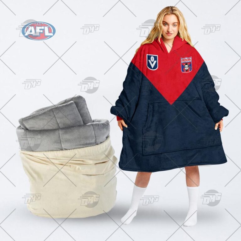 Australian Football League store - Loyal fans of Melbourne Football Club's Unisex Oodie,Kid Oodie:vintage Australian Football League suit,uniform,apparel,shirts,merch,hoodie,jackets,shorts,sweatshirt,outfits,clothes